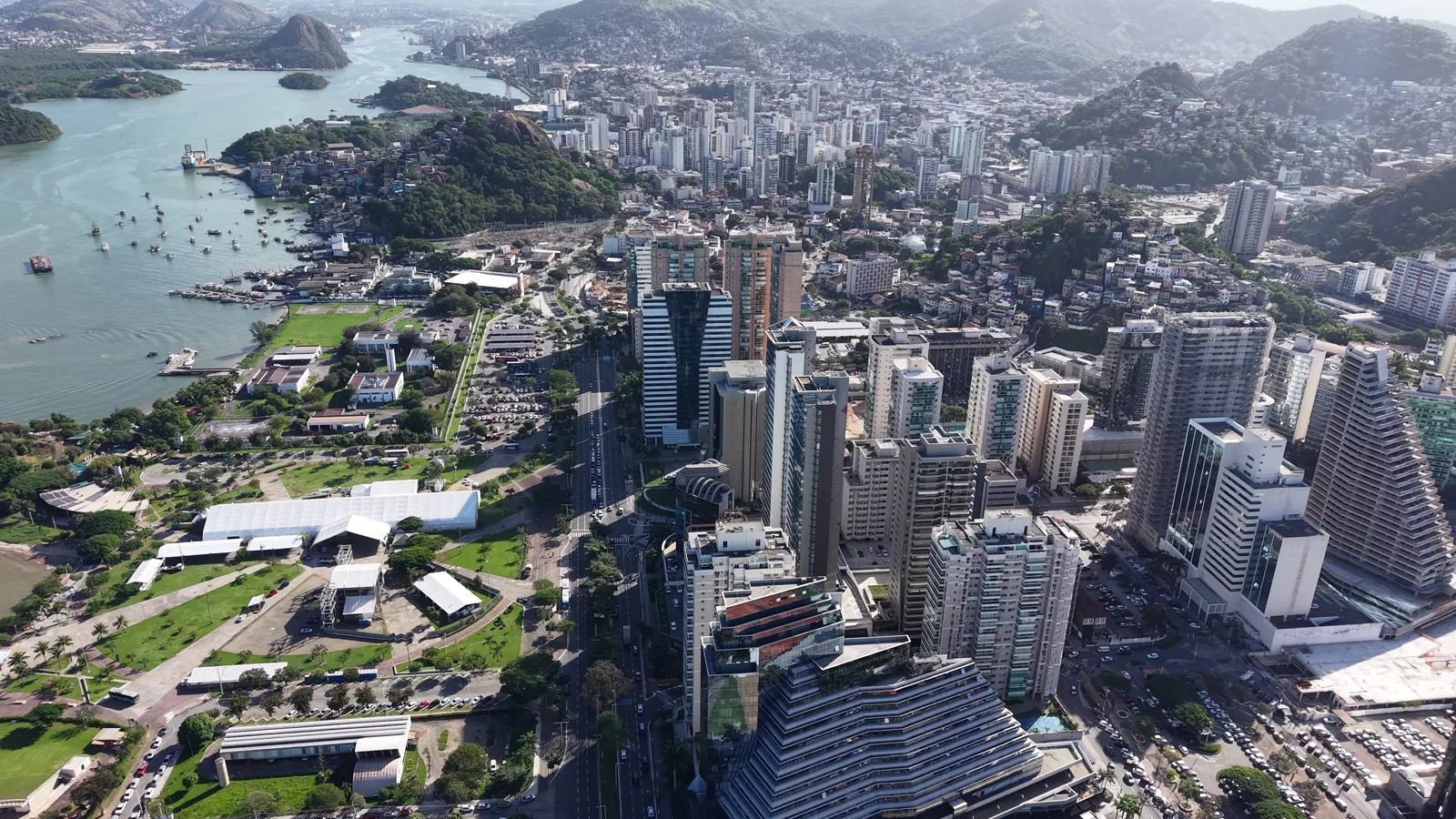 Enseada do Suá visto do alto
