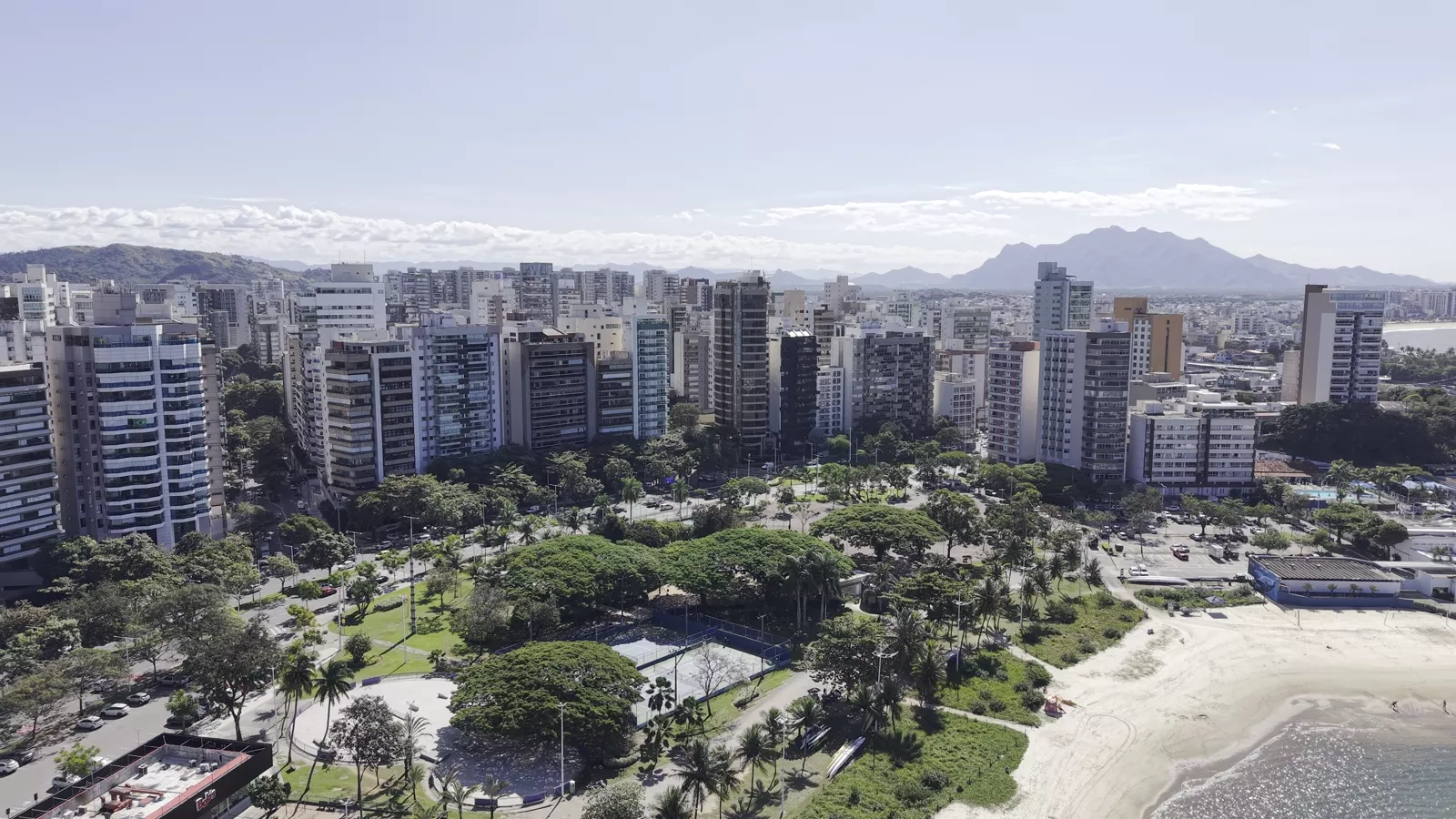 Praia do Canto visto do alto